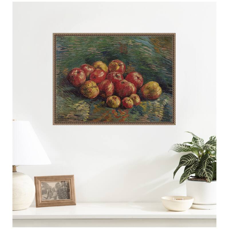 Kate and Laurel Apples 1887 Vincent van Gogh by Nostalgia Prints Framed Canvas Wall Art Print