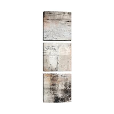 iCanvas "Black, White & Bronze II" by Jennifer Goldberger 3-Piece Canvas Wall Art Set