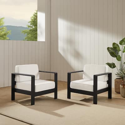Nordwind Aluminum Outdoor Club Chair (Set of 2)