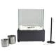 preview thumbnail 6 of 4, 11.5" Bio Ethanol Ventless Portable Tabletop Fireplace with Flame Guard