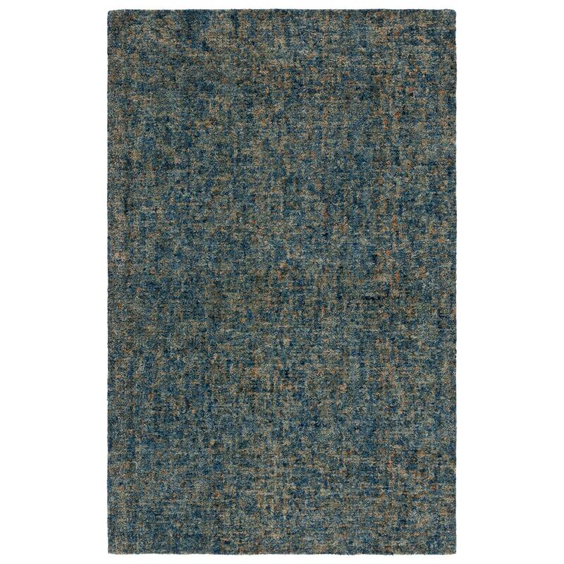 SAFAVIEH Handmade Gabbeh Andrina Southwestern Rug - 6' Square - Dark Blue/Beige - Square