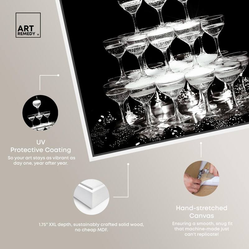 Flow of Fizz Canvas by Art Remedy