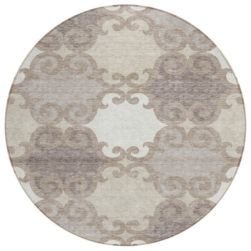 HomeRoots Trellis Transitional Rectangle Outdoor Rug