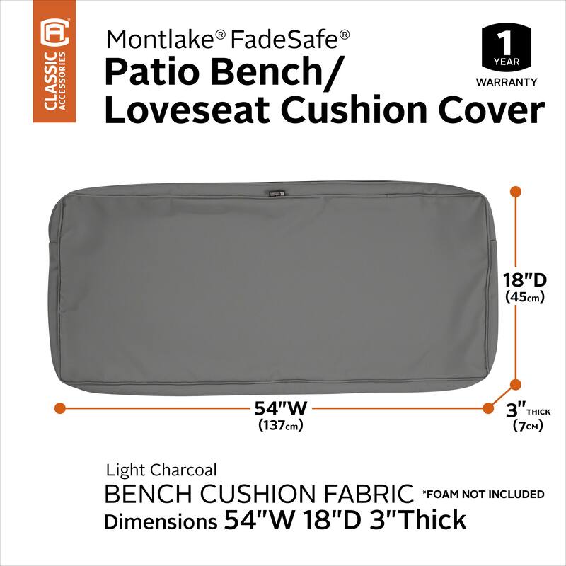 Classic Accessories Montlake Bench/ Settee Cushion Slip Cover