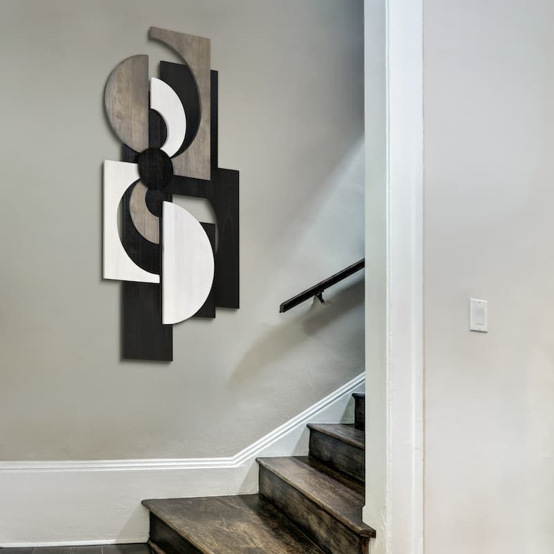 "Luminous Whisper,Dusk" Hand Made & Hand Finished Dimensional Solid Paulownia Wood Abstracts Wall Art