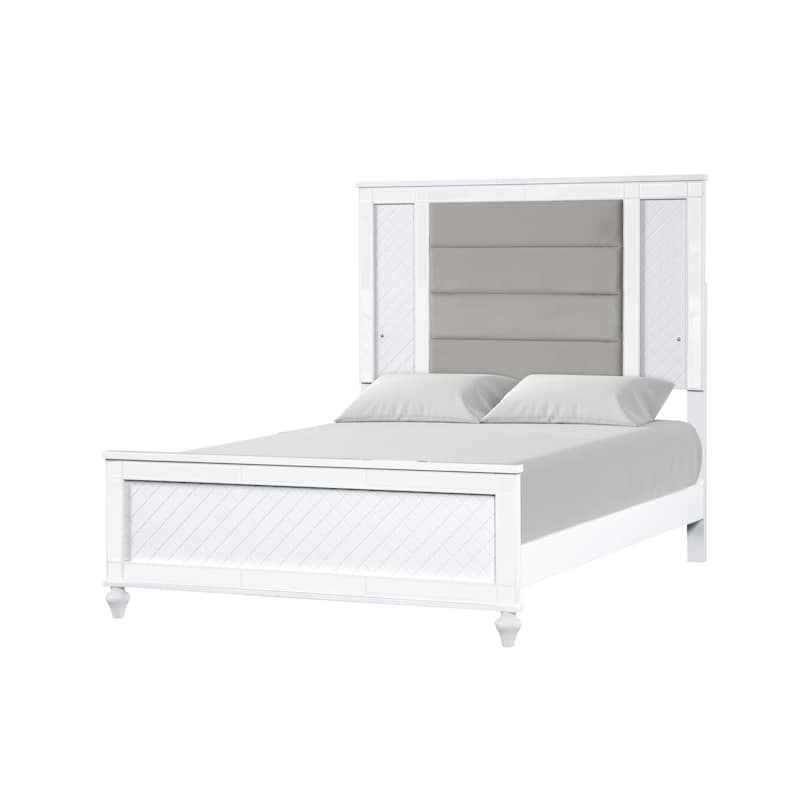 Glory Furniture Livorno G02702A-QB Queen Bed - White - Queen