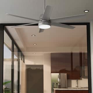 Hunter 60" Skysail Outdoor Ceiling Fan w/LED Light, Wall Control - Extreme Weather! - ENERGY STAR!