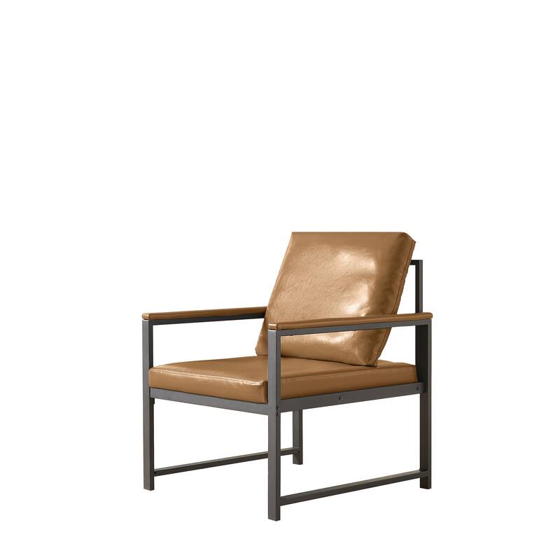 Tech Cloth Armchair with Padded Armrests and 330lb Capacity