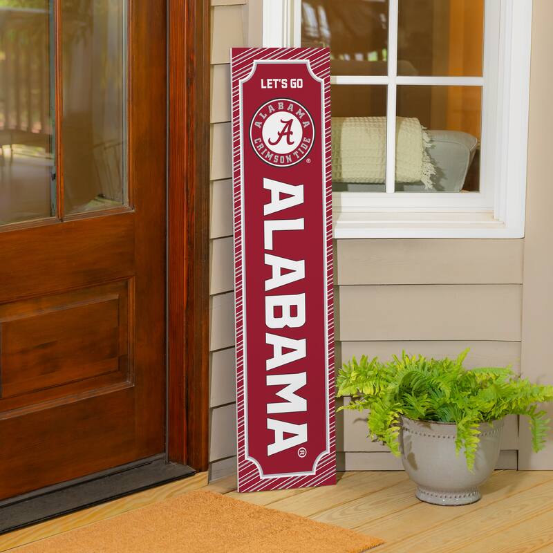 47" Double Sided Seasonal Porch Leaner, University of Alabama - 47" x 11.25"
