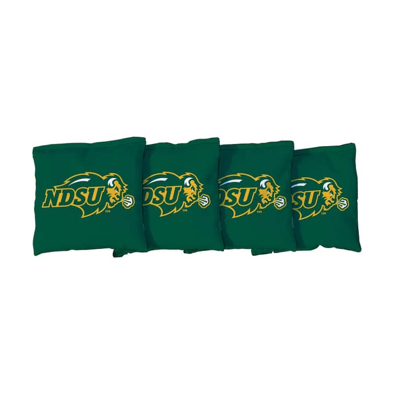 North Dakota State Green Cornhole Bags - Corn Filled