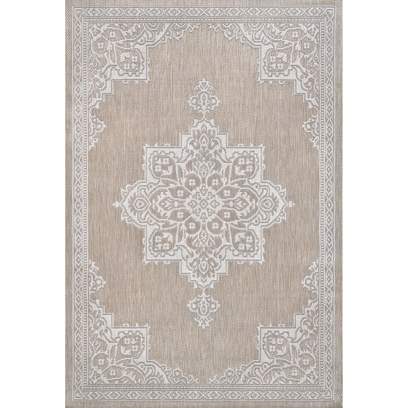 JONATHAN Y Casual Medallion Indoor/Outdoor Area Rug