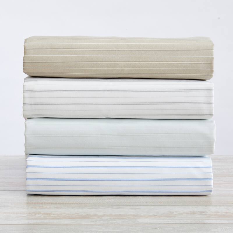 Premium Striped Microfiber Sheet Set