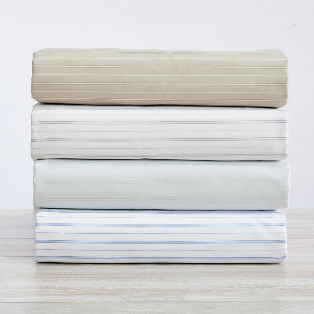 Premium Striped Microfiber Sheet Set