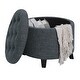 preview thumbnail 33 of 48, Copper Grove Chrysanthemum Round Storage Ottoman
