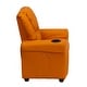 preview thumbnail 100 of 189, Contemporary Kids Recliner with Cup Holder and Headrest - 24"W x 21.5" - 36.5"D x 27"H