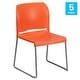 preview thumbnail 38 of 88, 5 Pack 880 lb. Capacity Full Back Contoured Sled Base Stack Chair - 23.75"D x 19.5"W x 32"H