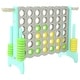 preview thumbnail 1 of 5, SDADI Giant 64 Inch 4-In-A-Row Game and Basketball Game for Kids, Gray and Green - 32.90