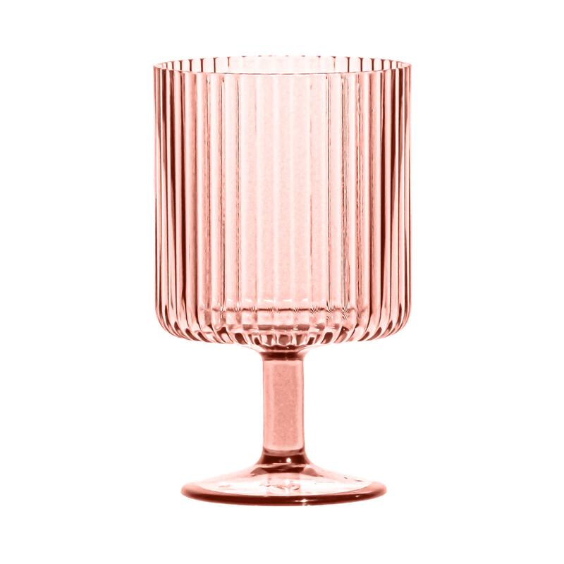 Abode Homewares Mesa Stacking Wine Goblet, 15 oz. Set of 6