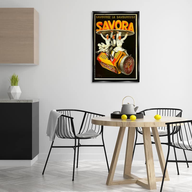 Stupell Savora Kitchen Advertisement Framed Floater Canvas Wall Art Design By Marcus Jules