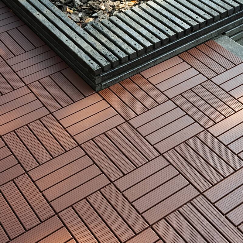 1 ft x 1 ft All-Weather Outdoor Deck Tiles Garage Floor Tiles(44-Pack)
