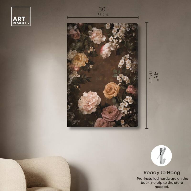 Faded Florals Fable I Canvas by Art Remedy, Gallery Wrapped