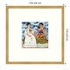 preview thumbnail 26 of 28, The Two Fridas 1939 by Frida Kahlo Framed Art Print 17 x 17 in - Gold