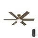 preview thumbnail 16 of 17, Hunter 52" Donatella Ceiling Fan with LED Light Kit and Handheld Remote - Transitional, Mid-Century, Modern