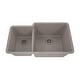 preview thumbnail 8 of 6, 32 Inch Lexicon Platinum Quartz Composite Drop-in Undermount Galaxy Concrete - 19" W x 32" L x 9.75" H