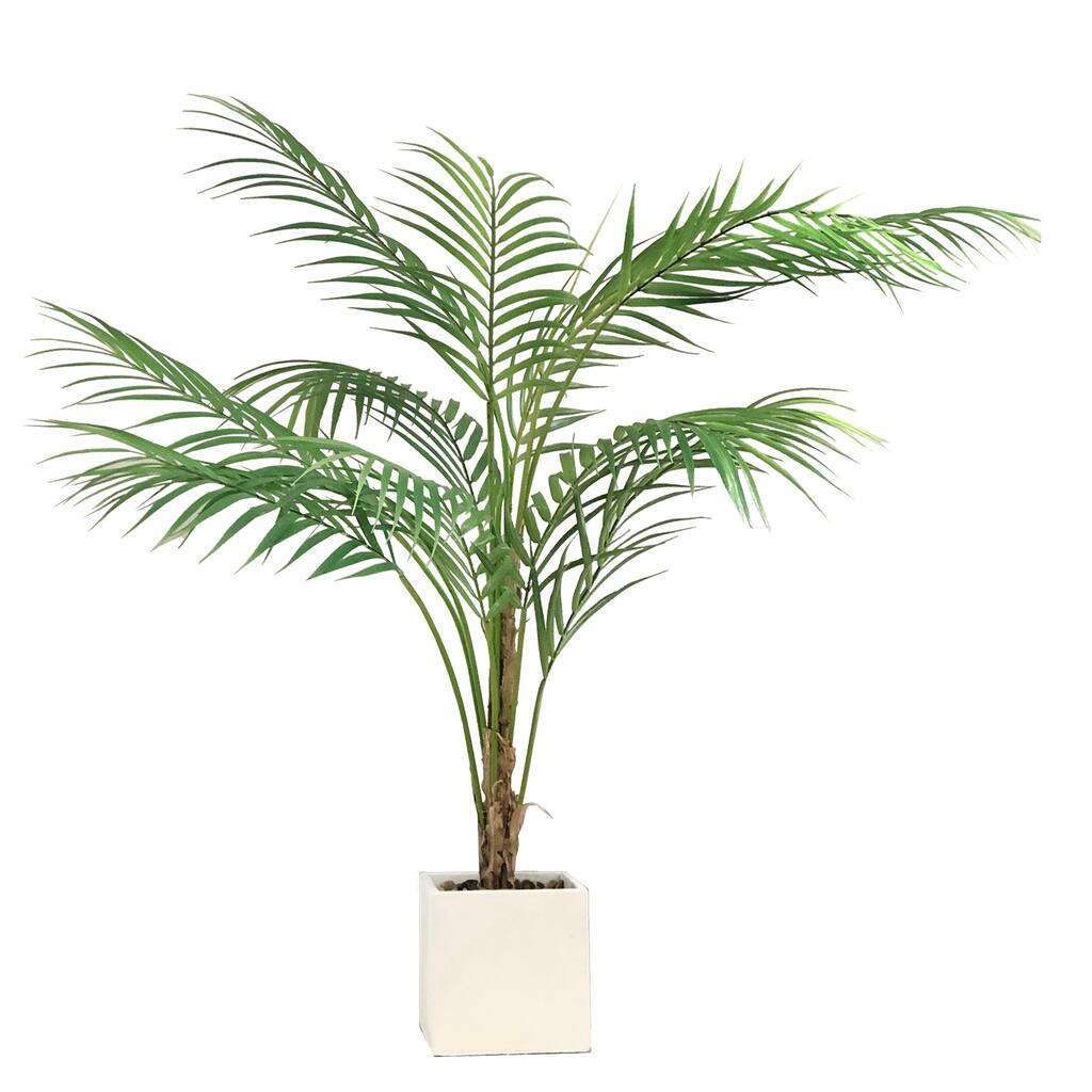 Vintage Home Artificial Plastic 29" Tabletop Palm Tree In Planter - Green - 30" Tall