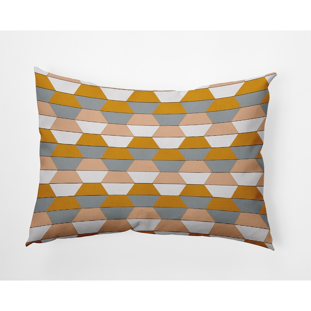 Hex Pattern Indoor/Outdoor Throw Pillow