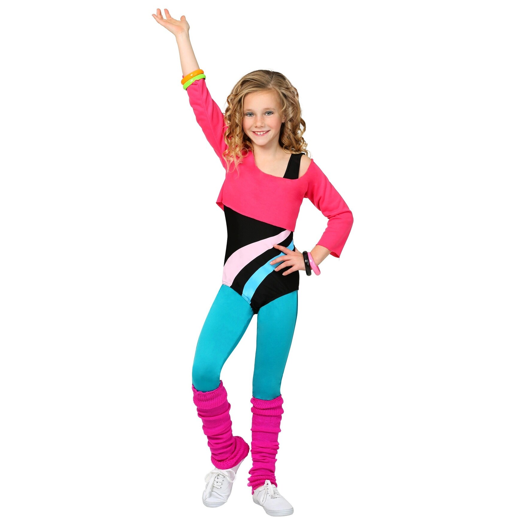 Shop Child 80 S Workout Girl Costume Overstock 13787992