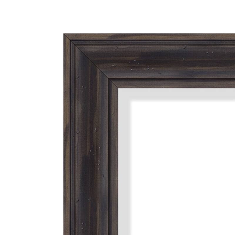 Rustic Pine Narrow Wood Framed White Corkboard Bulletin Board