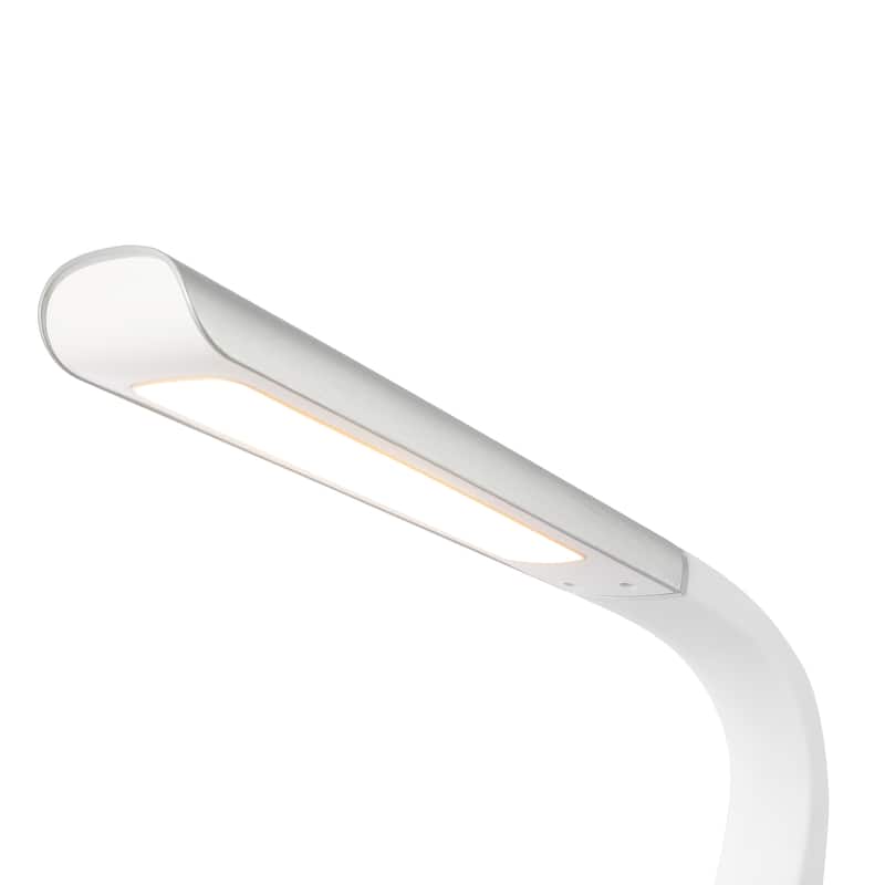 Dixon 19" Aluminum Contemporary Minimalist Adjustable Head Dimmable USB Charging LED Task Lamp, Black by JONATHAN Y - 18.5"
