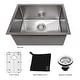 preview thumbnail 11 of 18, ZLINE Meribel Undermount Single Bowl Scratch Resistant Stainless Steel Kitchen Sink with Bottom Grid