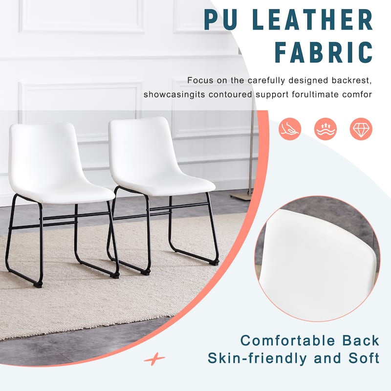 Classic PU Leather Chairs, A stylish seat perfect for modern industrial style environments