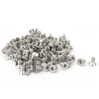 Unique Bargains M4 X 40mm Flat Head Computer PC Case Fan Screw Silver Tone 50pcs Metal - View #8