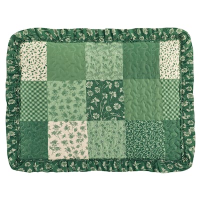 Classic Patchwork Ruffled Edge Pillow Sham