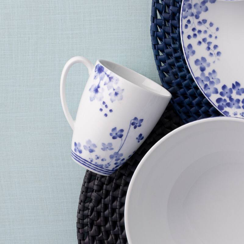 Noritake Bloomington Road Set of 4 Mugs, 16 oz.