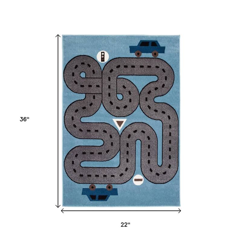 HomeRoots Juvenile/Youth Casual Rectangle Area Rug - 2' X 3'