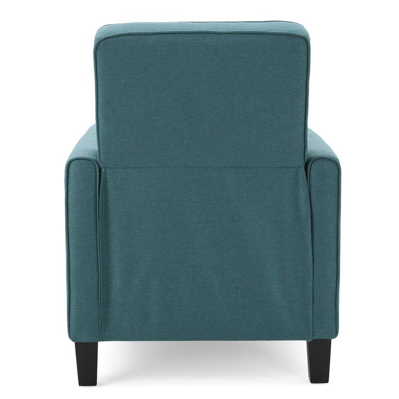 Roomfitters Fabric Push Back Chair for Elegant Home Decor, Navy Blue
