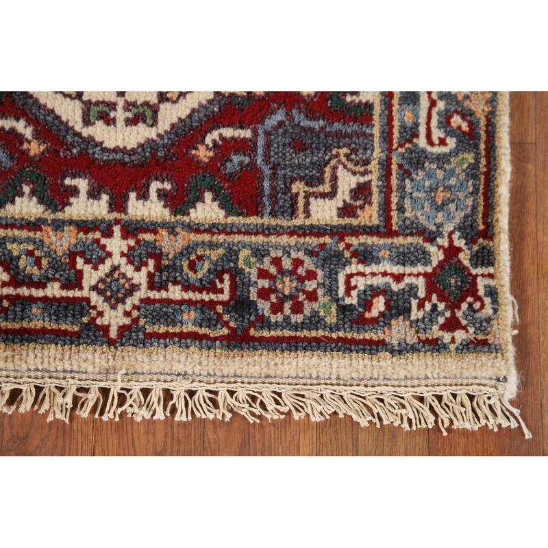 Geometric Heriz Serapi Oriental Foyer Rug Handmade Wool Carpet - 2'0" x 3'0"