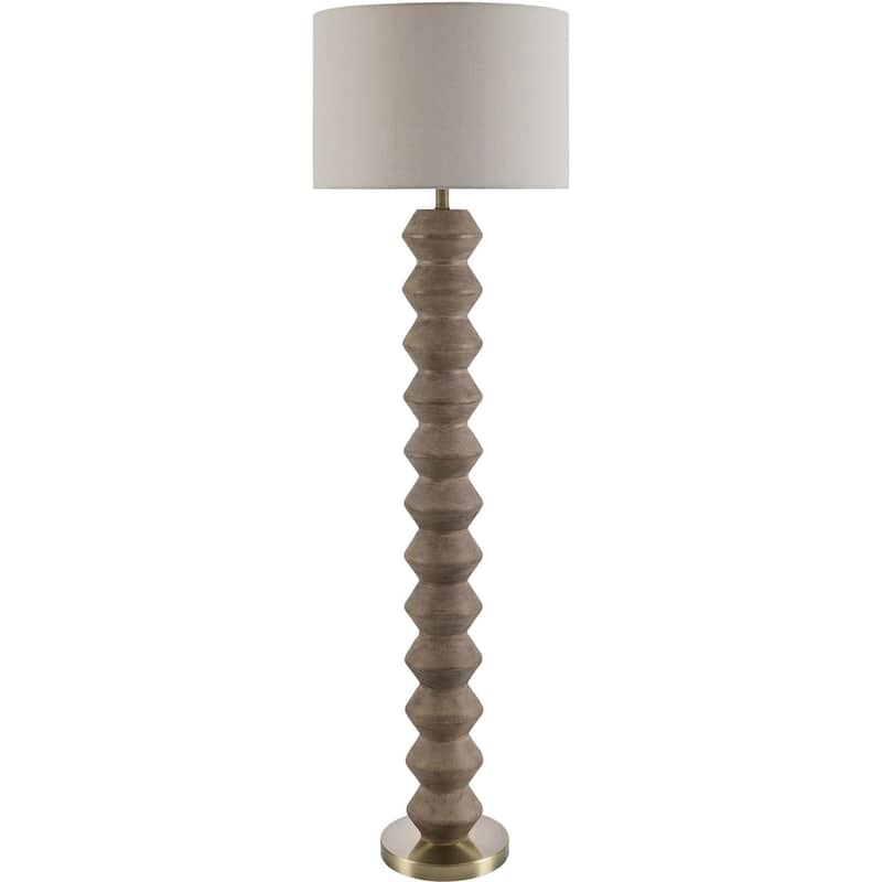 Livabliss Mungo Traditional Accent Floor Lamp - Dark Brown