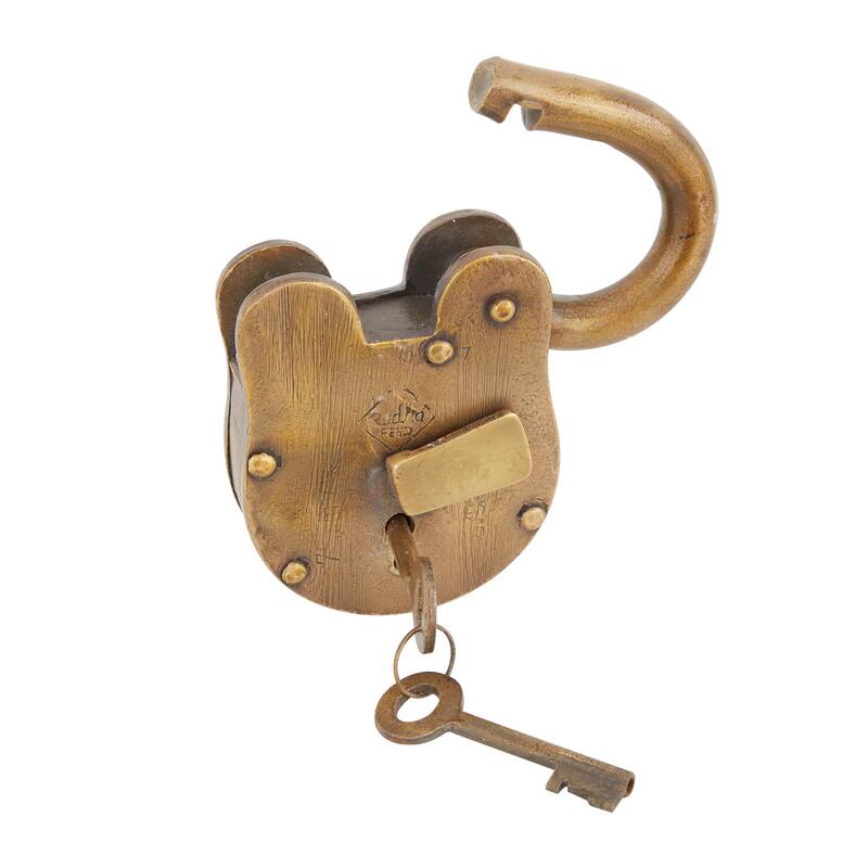 Brass Metal Eclectic Lock And Key