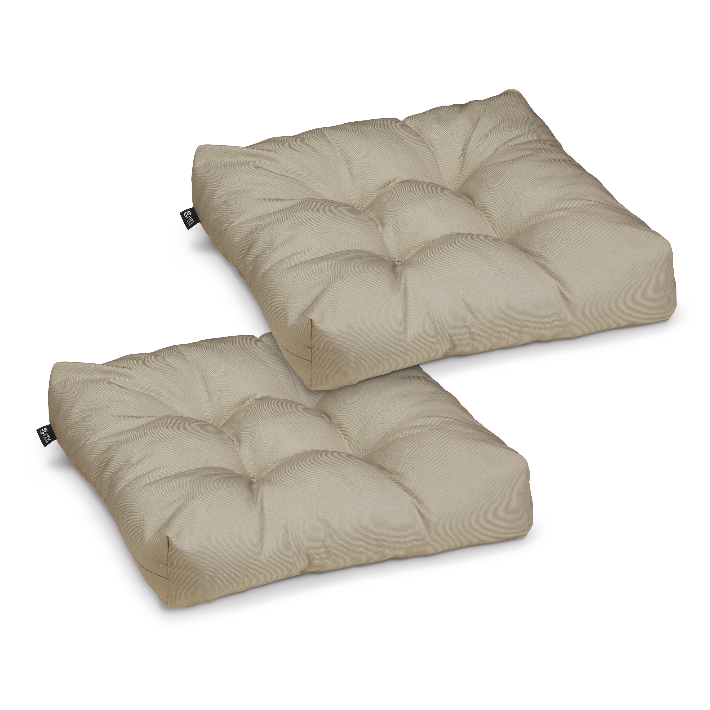 Classic Accessories Water-Resistant 19 x 19 x 5 Inch Square Patio Seat  Cushion, 2-Pack - On Sale - Bed Bath & Beyond - 31301244