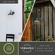 preview thumbnail 5 of 7, VAXCEL Dorado 1-Light Hunter Green and White Dusk to Dawn Sensor Farmhouse Outdoor Wall Sconce, Gooseneck Shade, Dark Sky