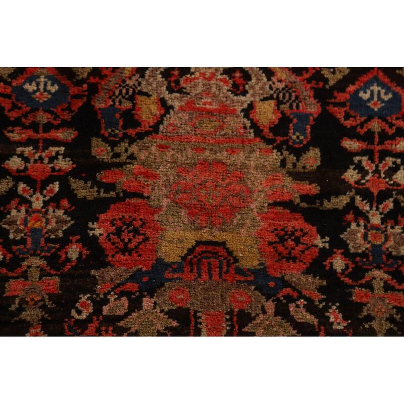 Bidjar Persian Antique Runner Rug Hand-Knotted Wool Carpet - 3'6"x 14'7"