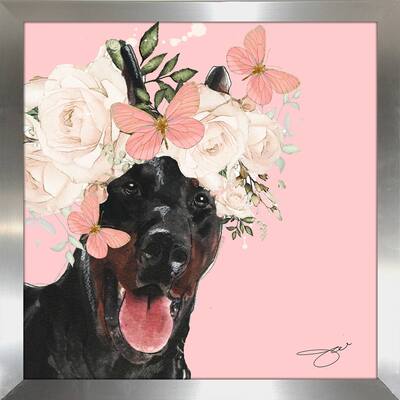"Flower Doberman" by Jodi Print on Acrylic