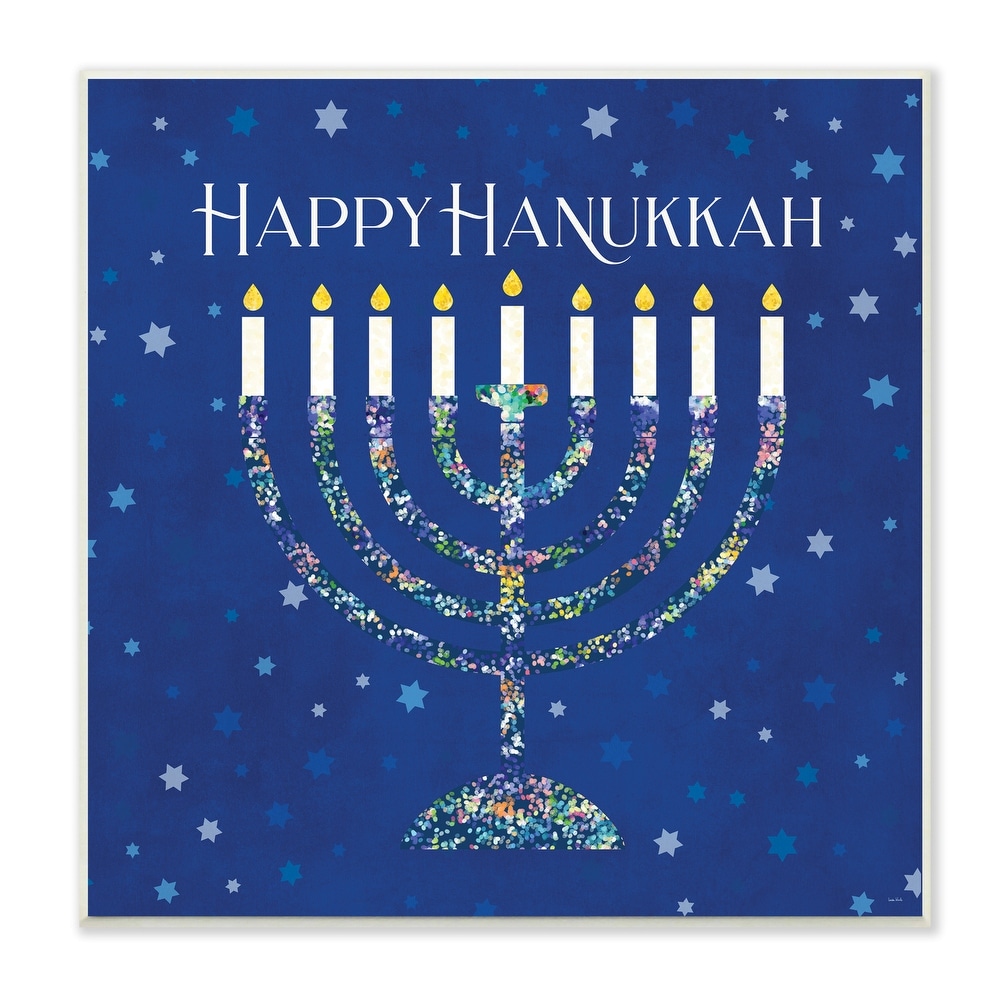 Window Valance Jewish Hanukkah Chanukah Menorah Dreidel Words Holiday  14" x 42" 