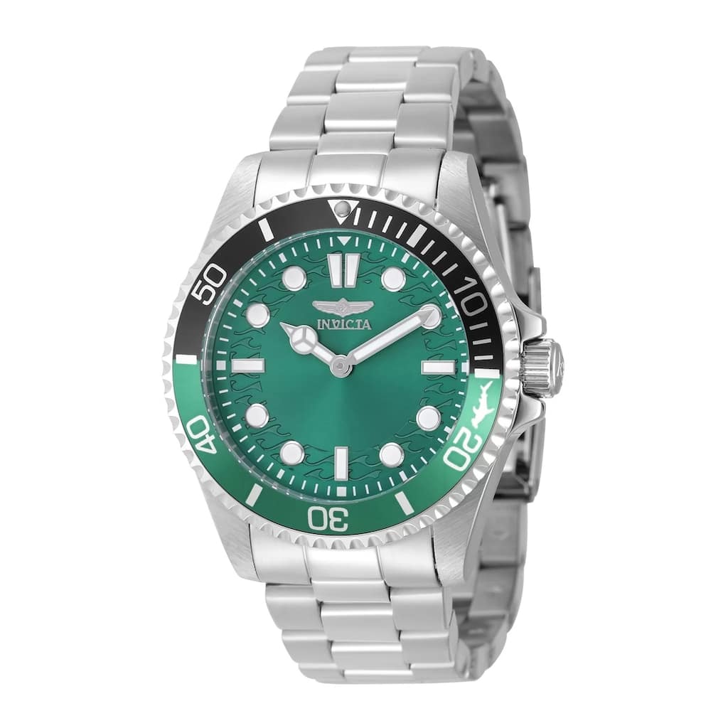 Invicta Men's 49705 Pro Diver Quartz PC20S Green Dial Watch