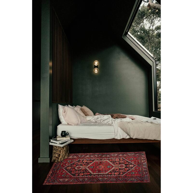 ECARPETGALLERY Hand-knotted Andelz Dark Grey Wool Rug - 4'0 x 6'8